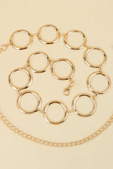 Circle Ring Chain Belt - Be Juliet