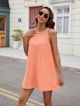 Florira Eyelet Sleeveless Mini Dress - Be Juliet