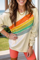 Bella Contrast Long Sleeve Sweatshirt - Be Juliet