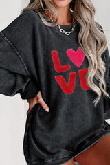 Valentine’s Day LOVE Round Neck Long Sleeve Sweatshirt - Be Juliet