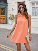 Florira Eyelet Sleeveless Mini Dress - Be Juliet