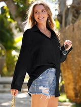 Pocketed Dropped Shoulder Cover Up - Be Juliet