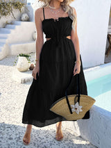 Devine Tie Back Cami Midi Dress - Be Juliet