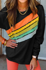 Bella Contrast Long Sleeve Sweatshirt - Be Juliet