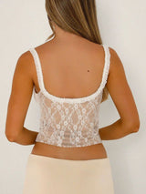 Frill Bow Lace Cami - Be Juliet