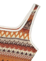 Perfee Side Slit Contrast Sleeveless Midi Tank Dress - Be Juliet