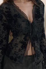 Double Tied Long Sleeve Blouse - Be Juliet