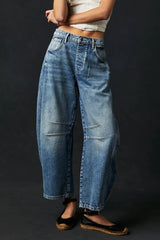 Cora Wide Leg Jeans with Pockets - Be Juliet
