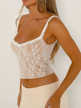 Frill Bow Lace Cami - Be Juliet