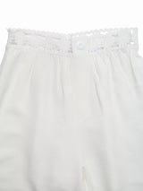 Colette High Waist Crochet Trim Pants - Be Juliet