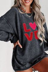 Valentine’s Day LOVE Round Neck Long Sleeve Sweatshirt - Be Juliet
