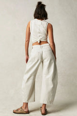 Cora Wide Leg Jeans with Pockets - Be Juliet