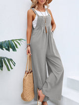 Full Size Square Neck Wide Strap Overalls - Be Juliet