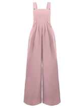Full Size Square Neck Wide Strap Overalls - Be Juliet