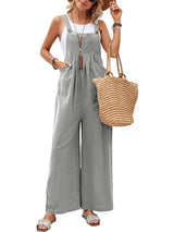 Full Size Square Neck Wide Strap Overalls - Be Juliet