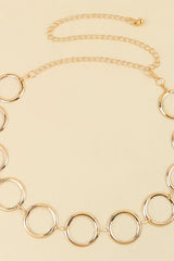 Circle Ring Chain Belt - Be Juliet