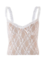 Frill Bow Lace Cami - Be Juliet