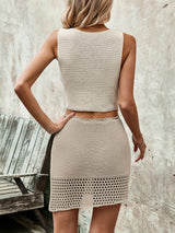 Samantha Sleeveless Top and Drawstring Skirt Set - Be Juliet