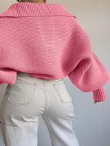 Johnny Collar Long Sleeve Sweater - Be Juliet