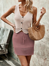 Samantha Sleeveless Top and Drawstring Skirt Set - Be Juliet