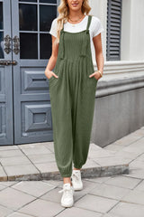 Lovelet Knotted Strap Overalls with Pockets - Be Juliet