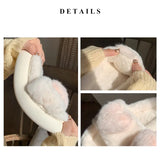 Heart Love Fluffy Fur Slippers - Be Juliet