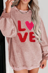 Valentine’s Day LOVE Round Neck Long Sleeve Sweatshirt - Be Juliet