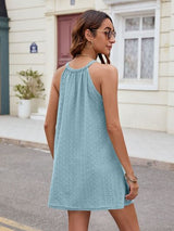 Florira Eyelet Sleeveless Mini Dress - Be Juliet