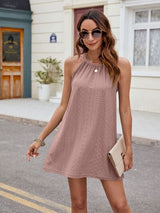 Florira Eyelet Sleeveless Mini Dress - Be Juliet