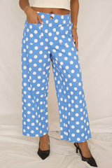 Vivienne Polka Dot Wide Leg Pants - Be Juliet