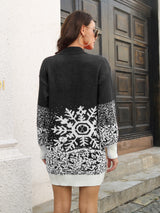 Snowflake Pattern Sweater Dress - Be Juliet
