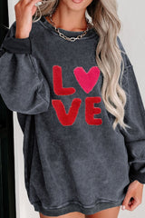 Valentine’s Day LOVE Round Neck Long Sleeve Sweatshirt - Be Juliet