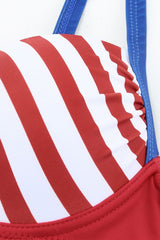 Mia Striped Ruched Bikini Set - Be Juliet