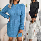 Twist Waist Wrap Sweater Dress - Be Juliet