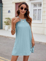 Florira Eyelet Sleeveless Mini Dress - Be Juliet