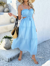 Devine Tie Back Cami Midi Dress - Be Juliet