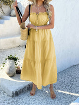 Devine Tie Back Cami Midi Dress - Be Juliet