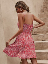 Monika Floral V-Neck Mini Cami Dress - Be Juliet