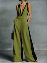 Céline Contrast Trim Jumpsuit - Be Juliet