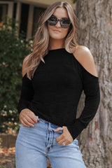 Trinity Cold Shoulder Long Sleeve Top - Be Juliet