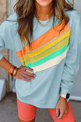 Bella Contrast Long Sleeve Sweatshirt - Be Juliet