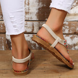 Julie Beaded Leather Open Toe Sandals - Be Juliet