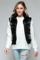 Alarie Fine Fur Lining Quilted Vest - Be Juliet