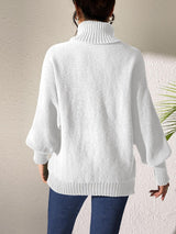 Lip Turtleneck Long Sleeve Sweater - Be Juliet