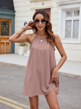 Florira Eyelet Sleeveless Mini Dress - Be Juliet