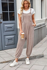 Lovelet Knotted Strap Overalls with Pockets - Be Juliet