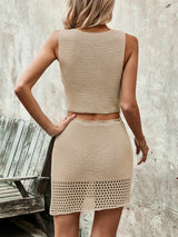 Samantha Sleeveless Top and Drawstring Skirt Set - Be Juliet