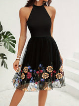 Heather Cutout Grecian Neck Mini Dress - Be Juliet