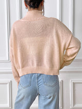 Heart Turtleneck Long Sleeve Sweater - Be Juliet