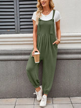 Lovelet Knotted Strap Overalls with Pockets - Be Juliet